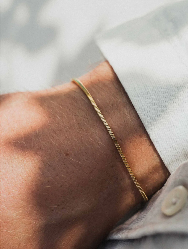 Bracelet Snake Carré Or