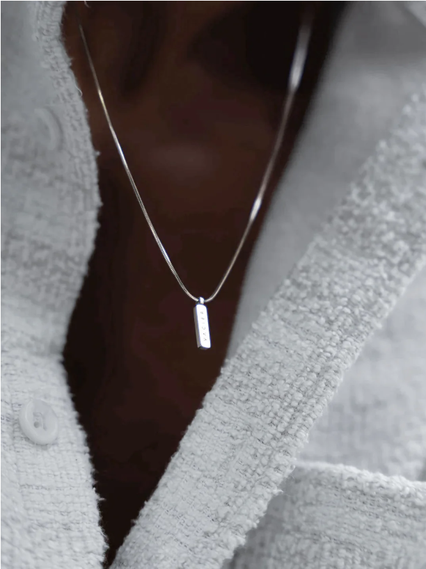 Collier Snake Carré Argent