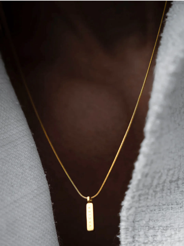 Collier Snake Carré Or