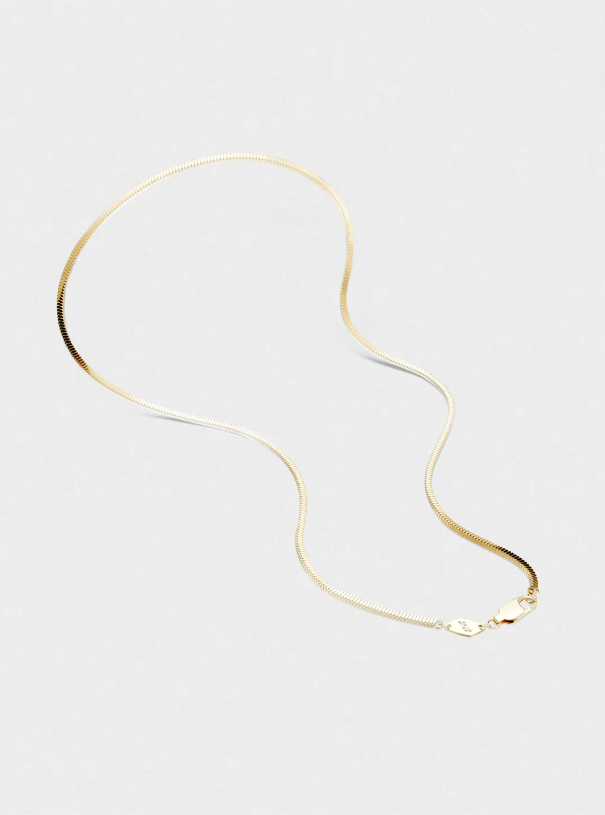 Collier Snake Carré Or